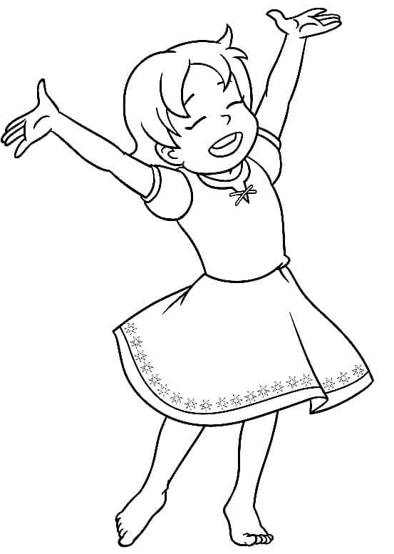 Happy Heidi Coloring Pages