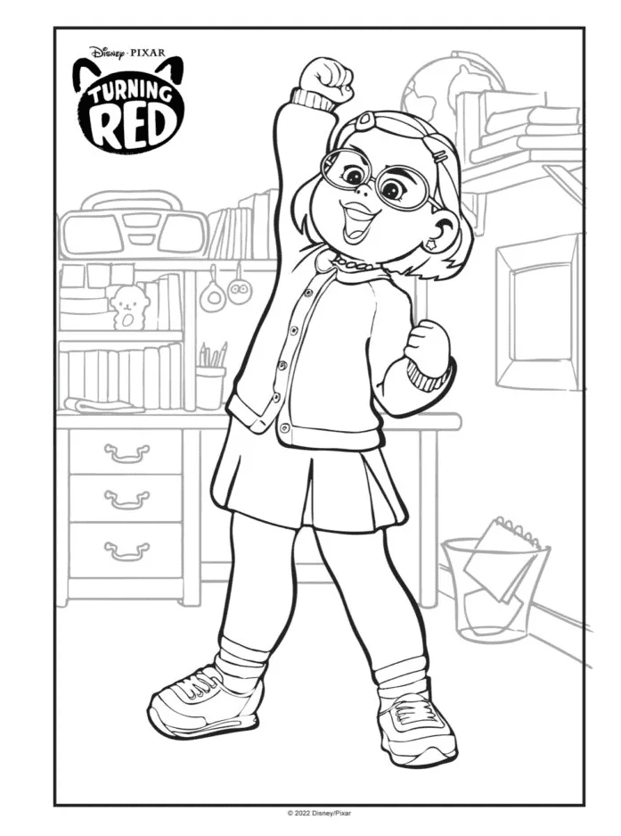 Happy Meiliin Coloring Pages