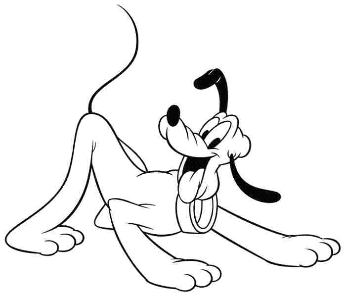 Happy Pluto Coloring Pages