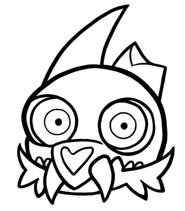 Head King The Owl House Coloring Page