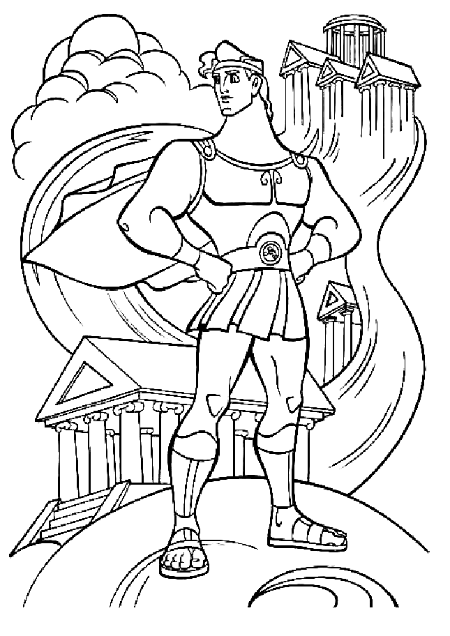 Hercules Free Printable Coloring Pages