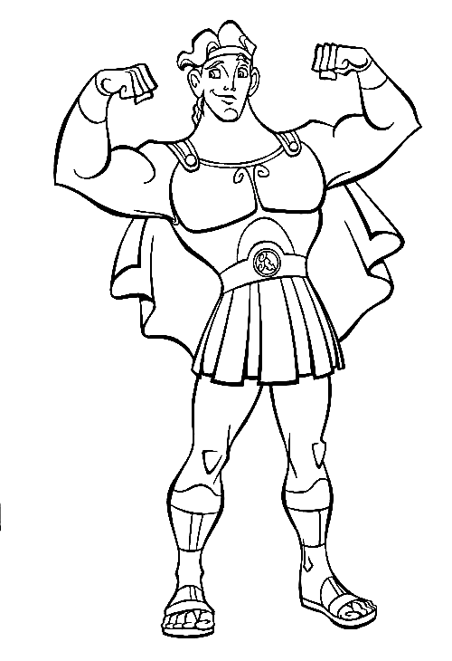 Hercules for Kids Coloring Page