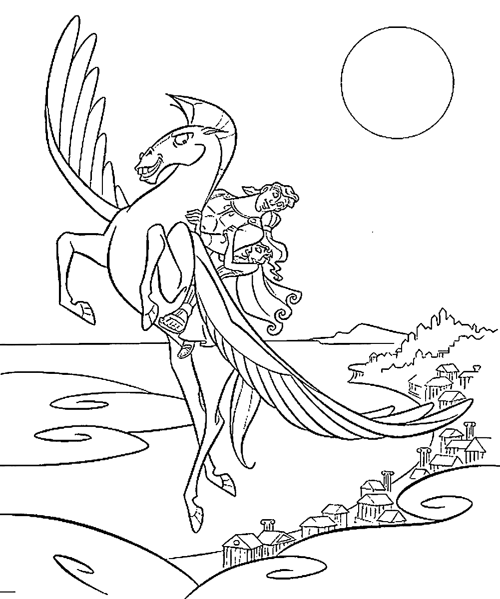 Hercules met Pegasus van Hercules