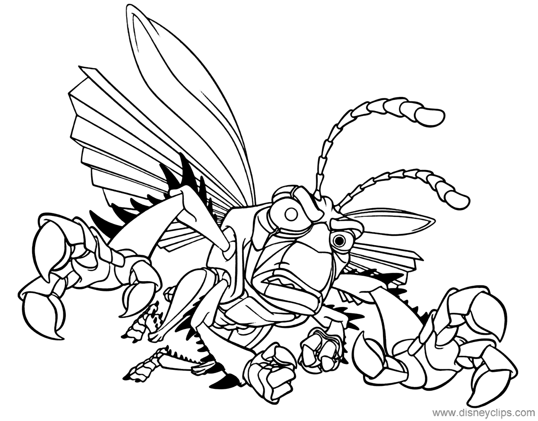 Hopper flying Coloring Page