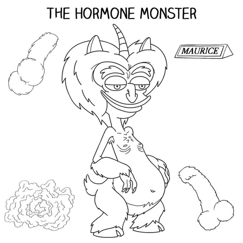 Monstro Hormonal Maurice de Big Mouth