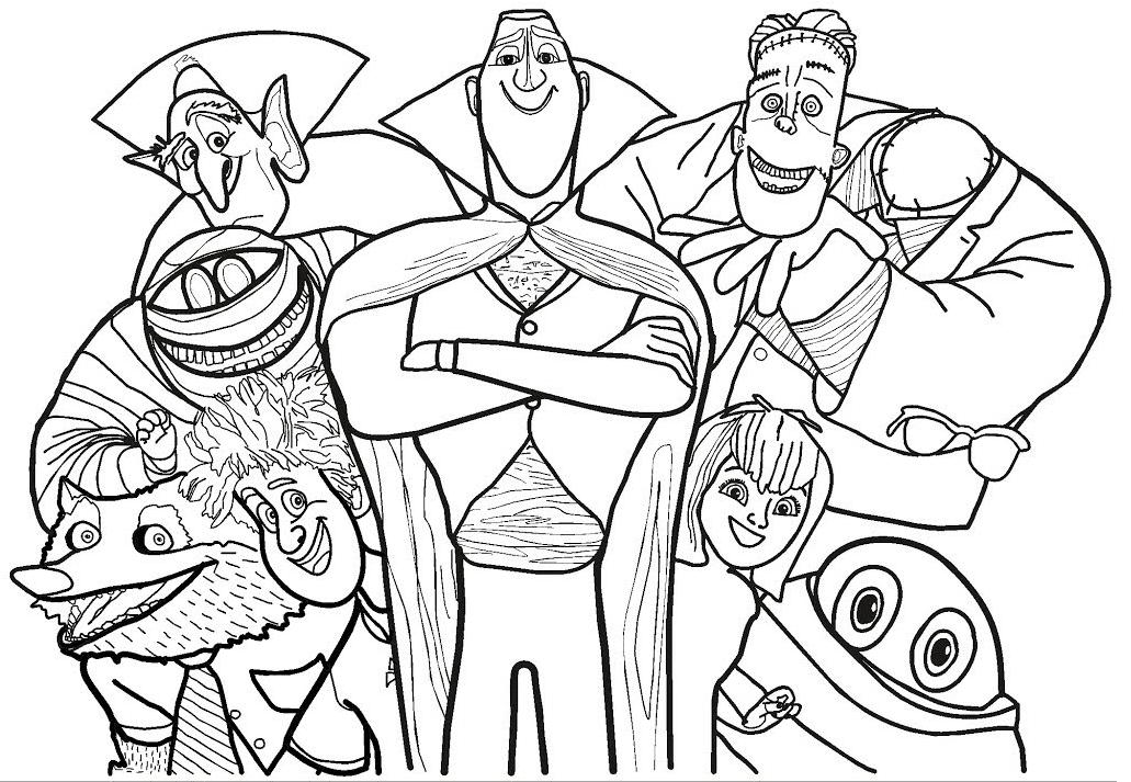 Hotel Transylvania 3 Free Printable Coloring Pages