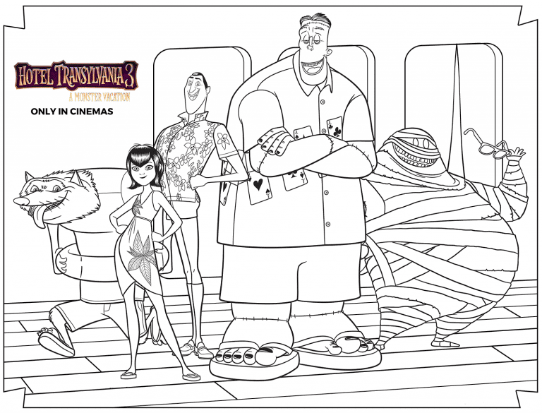 Hotel Transylvania 3 Coloring Pages