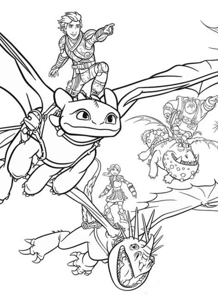 how to train your dragon coloring pages astrid