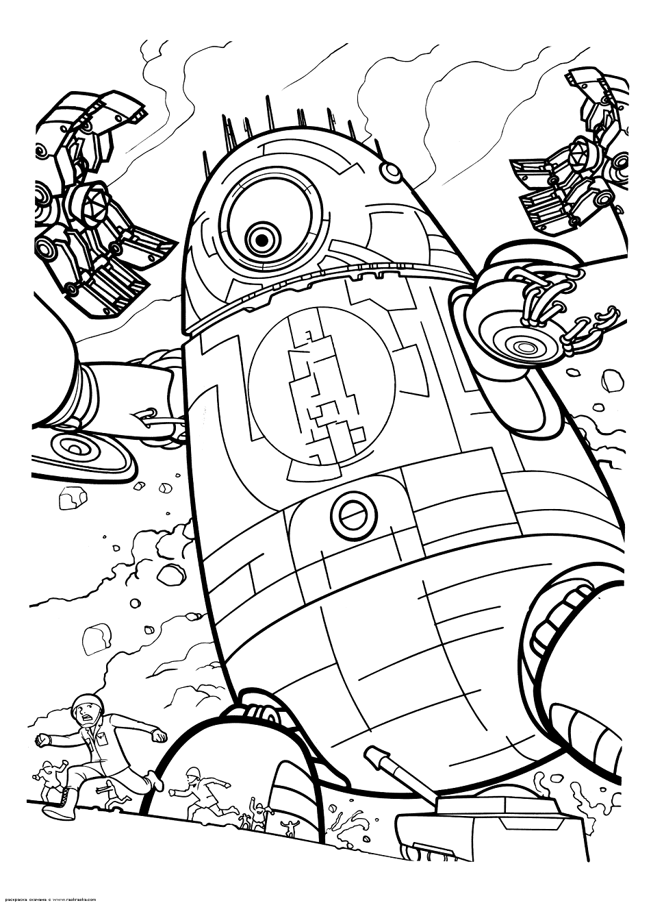 Huge robot Coloring Pages