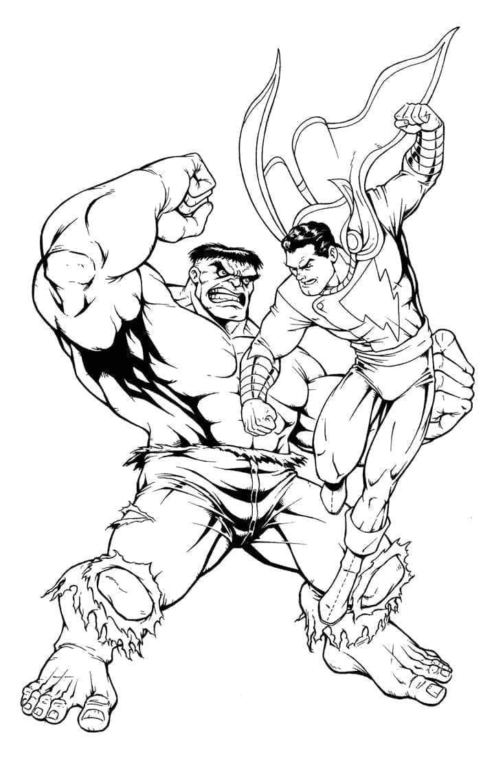 Hulk vs Shazam from Shazam