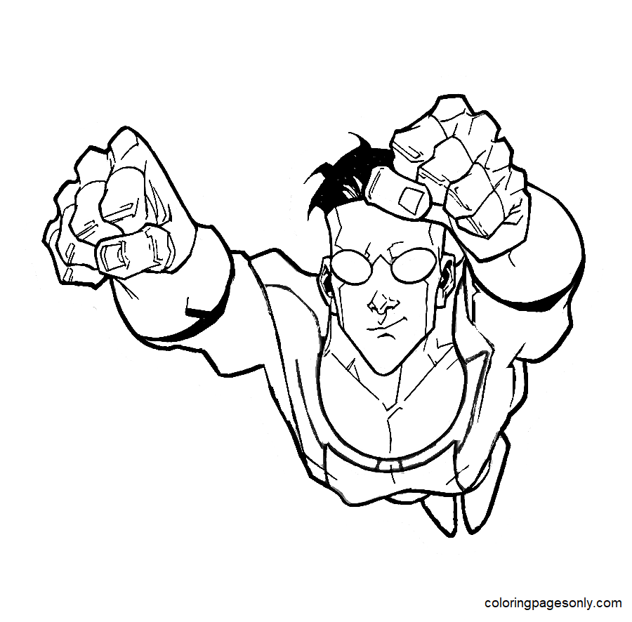 Invincible Mark Grayson Coloring Pages