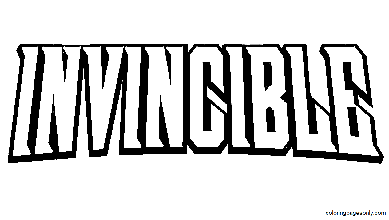Invincible logo Coloring Page