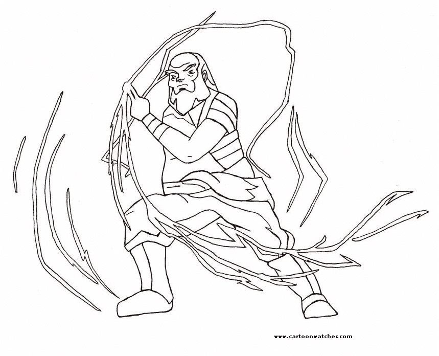 Iroh Coloring Page