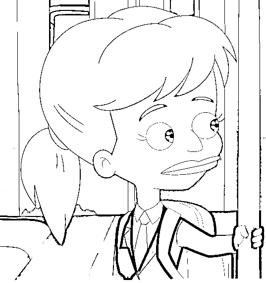 Jessi Glaser from Big Mouth Coloring Page