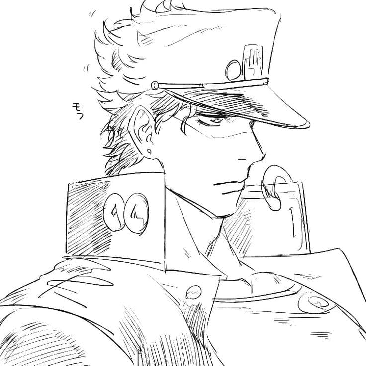 Jotaro Kujo Coloring Pages
