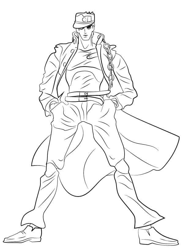 Jotaro Coloring Pages