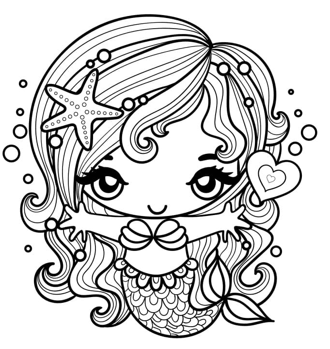 77 Collections Anime Mermaid Coloring Pages Latest HD - Coloring Pages ...