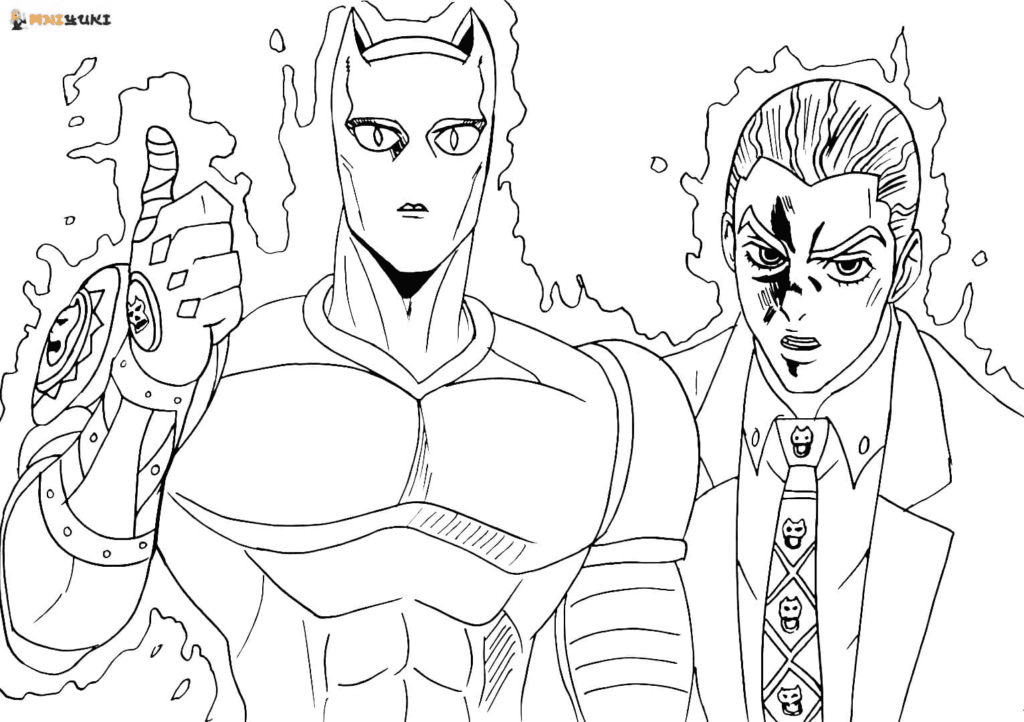 Killer Queen, Kira Coloring Pages