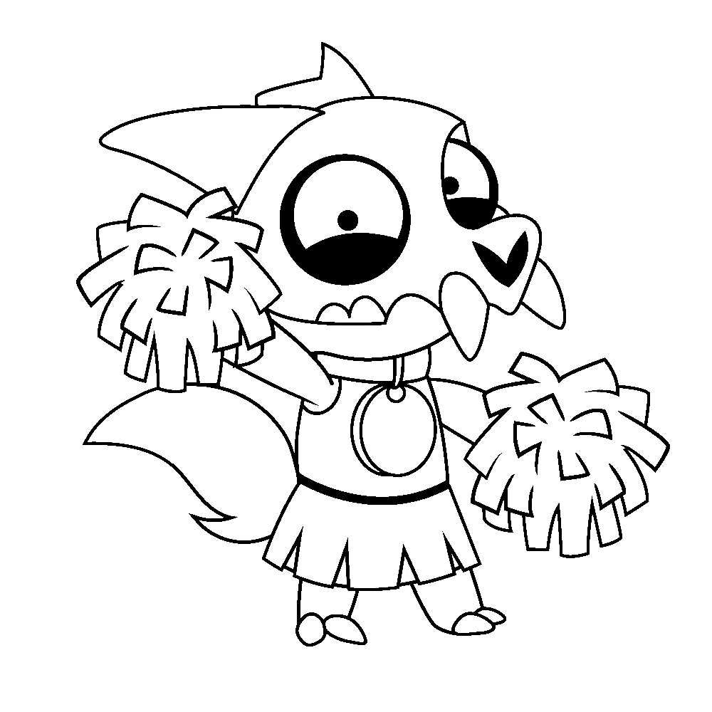 King Cheerleading Coloring Page