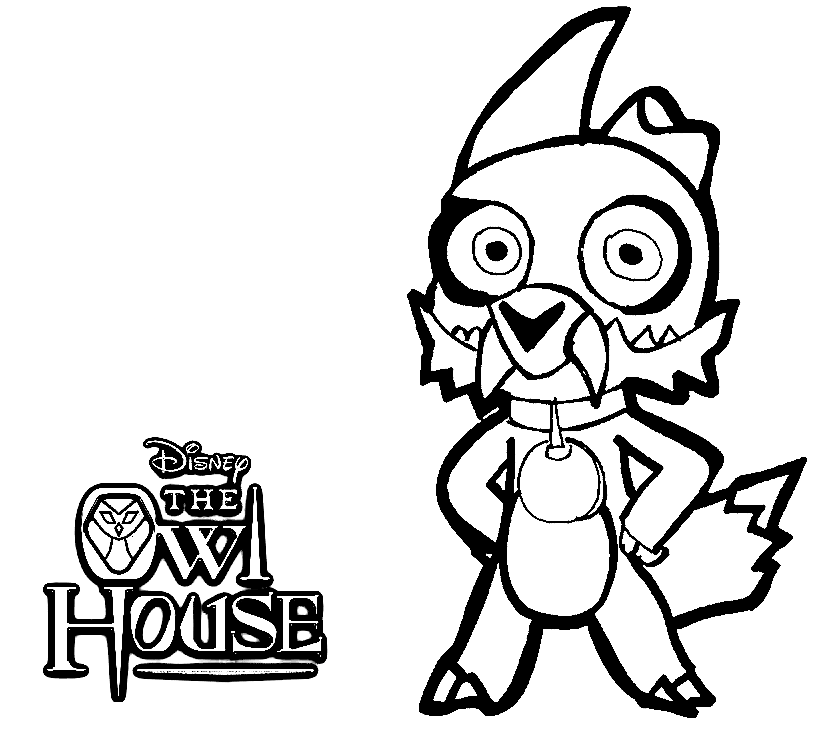 King from The Owl House Coloring Page