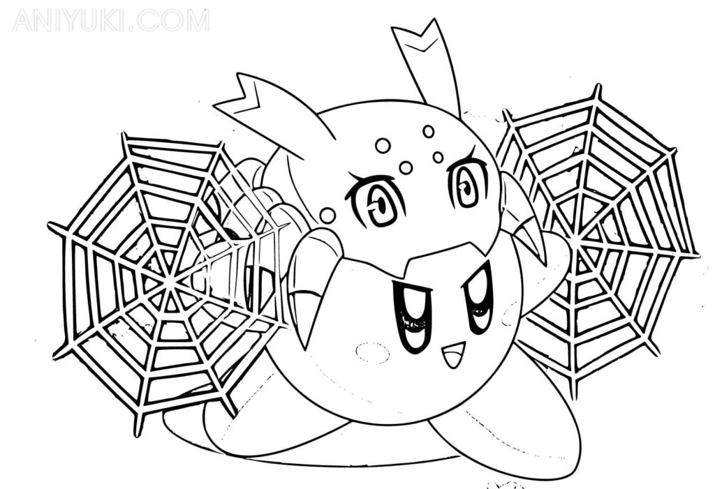 Kirby and Kumoko Coloring Pages