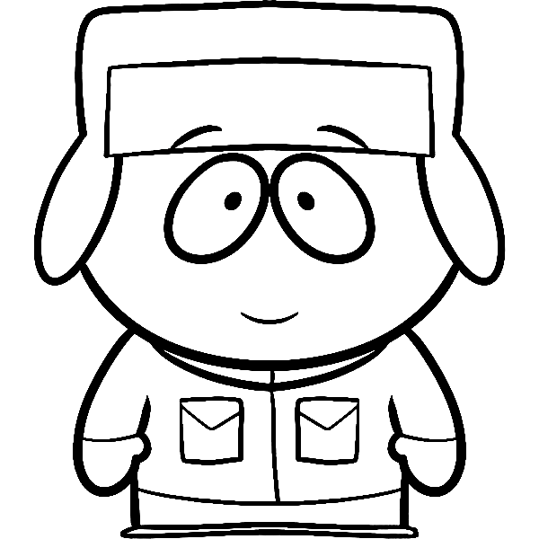 Kyle Broflovski in South Park Coloring Pages