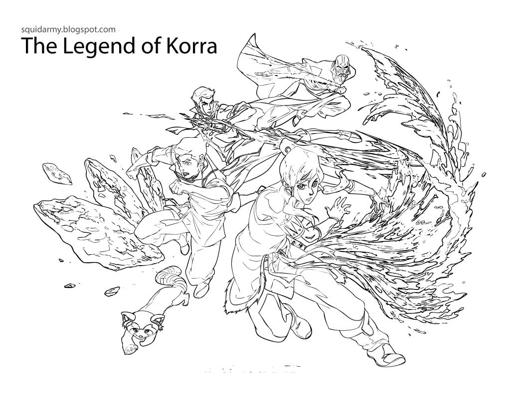 Legend Of Korra Coloring Pages   The Legend of Korra Coloring ...