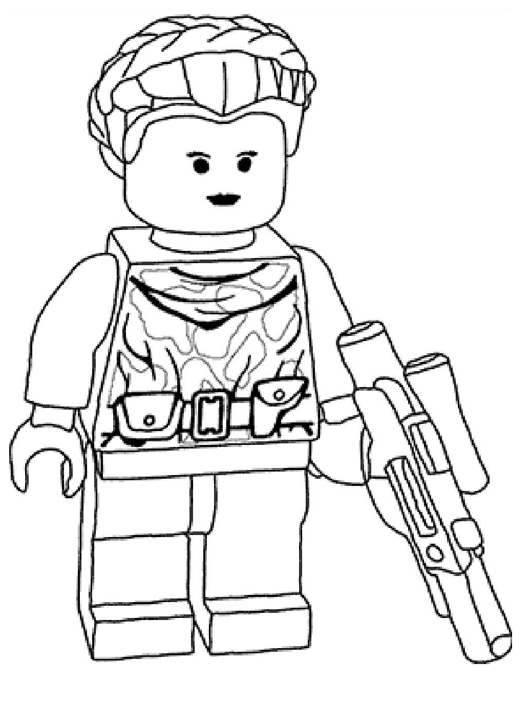 Lego Padme Star Wars Coloring Page