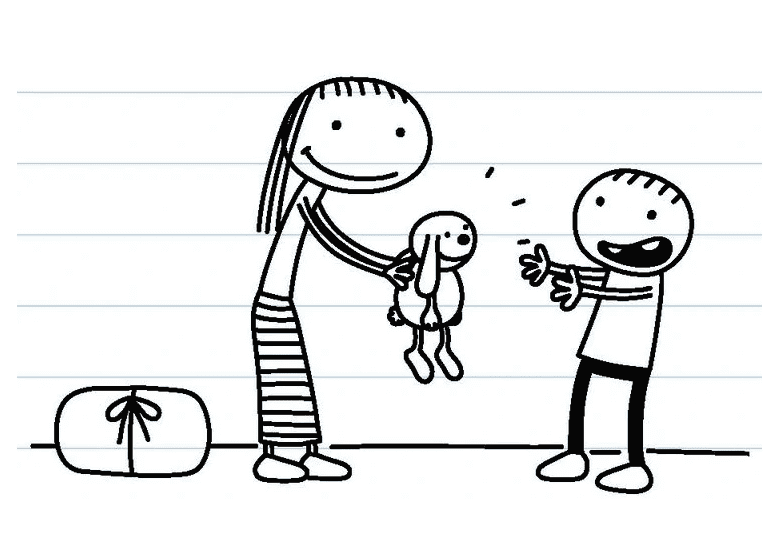 Linda Jefferson gives Rowley a Carrots Coloring Page
