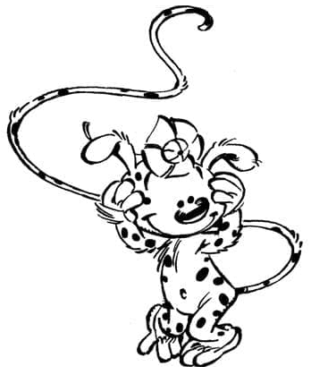 Little Marsupilami Coloring Page