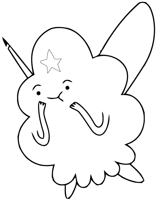 Lumpy Space Princess Coloring Pages