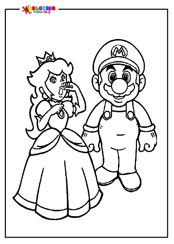 Mario-und-Prinzessin-Pfirsich