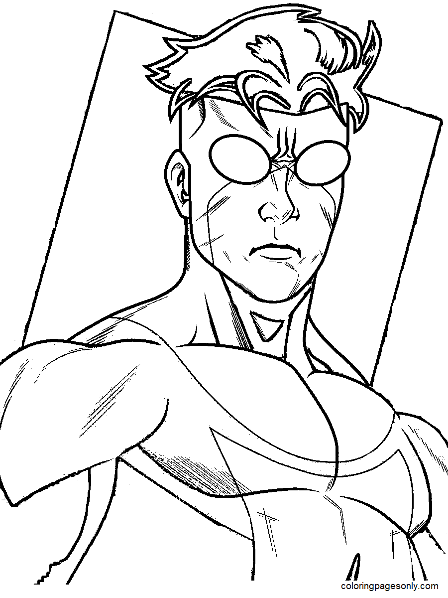 Mark Grayson Invincible Coloring Pages