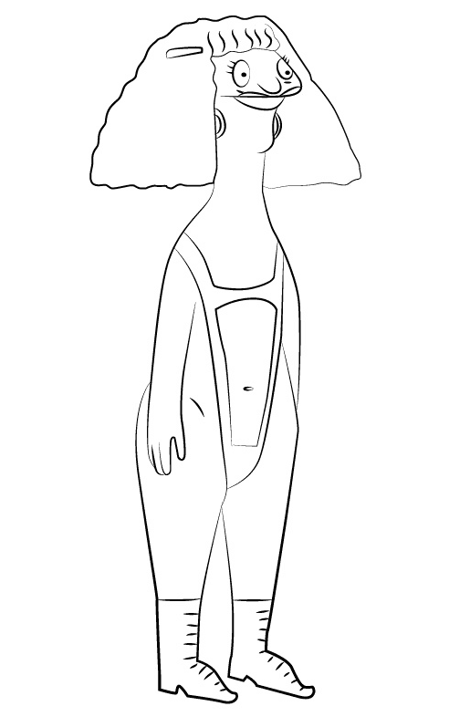 Marshmallow from Bob’s Burgers Coloring Page