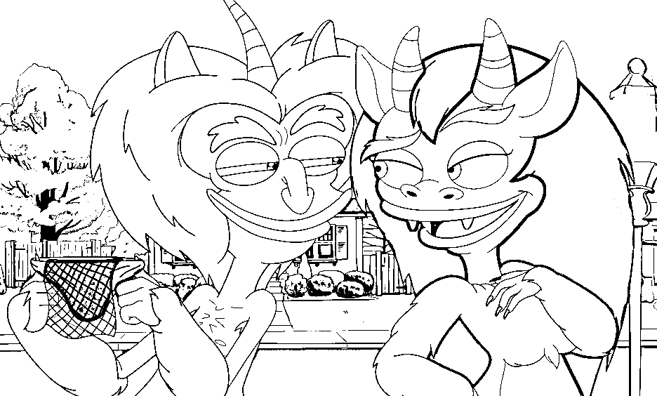 Maury and Connie Coloring Page