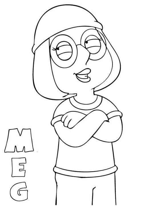 Meg From Family Guy Coloring Page