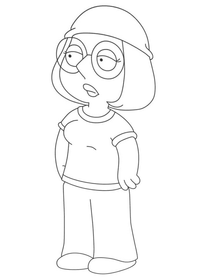 Meg Griffin Family Guy Coloring Page