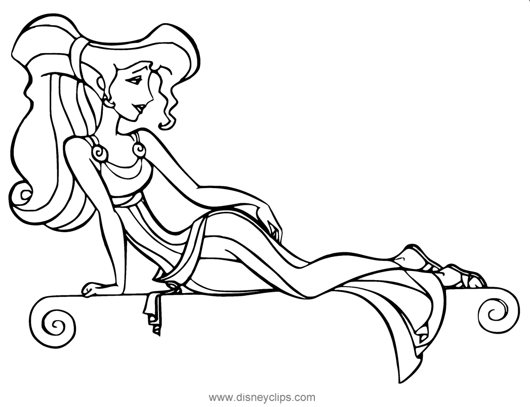 Megara Coloring Pages