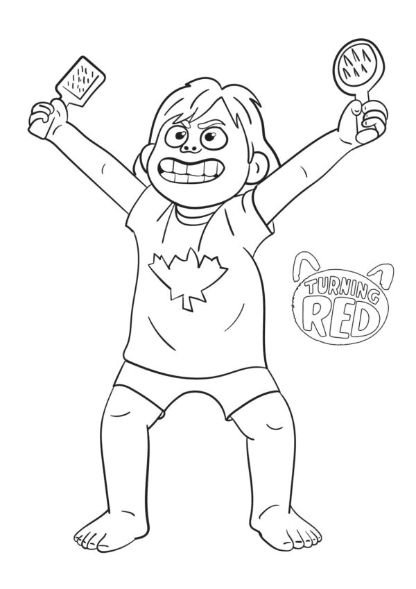 Meiliin with Combs Coloring Page