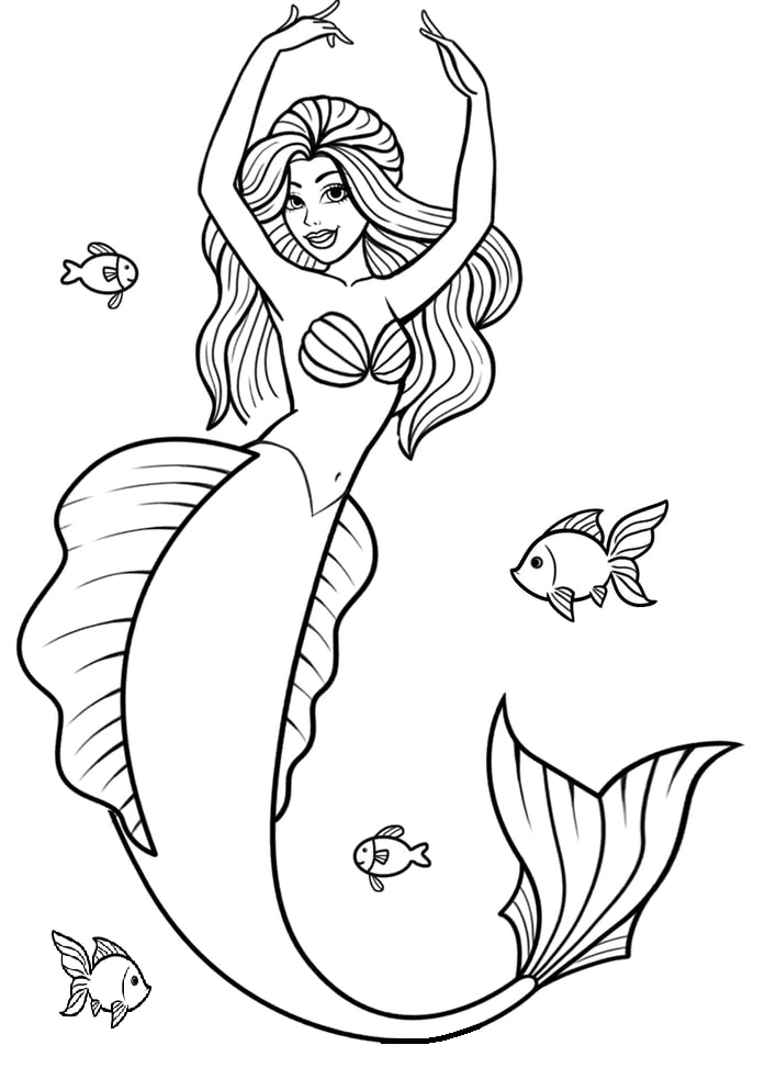 126 Free Printable Mermaid Coloring Pages