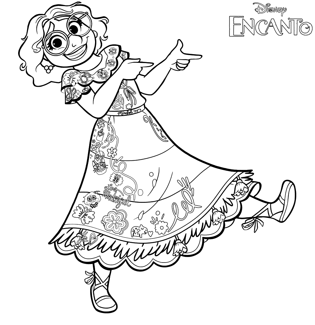 Mirabel Madrigal Coloring Page