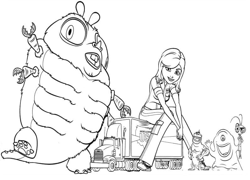 40 Monsters Vs Aliens Coloring Pages Free Printable PDF Online 40 Monsters Vs Aliens Coloring Pages Free Printable PDF Online