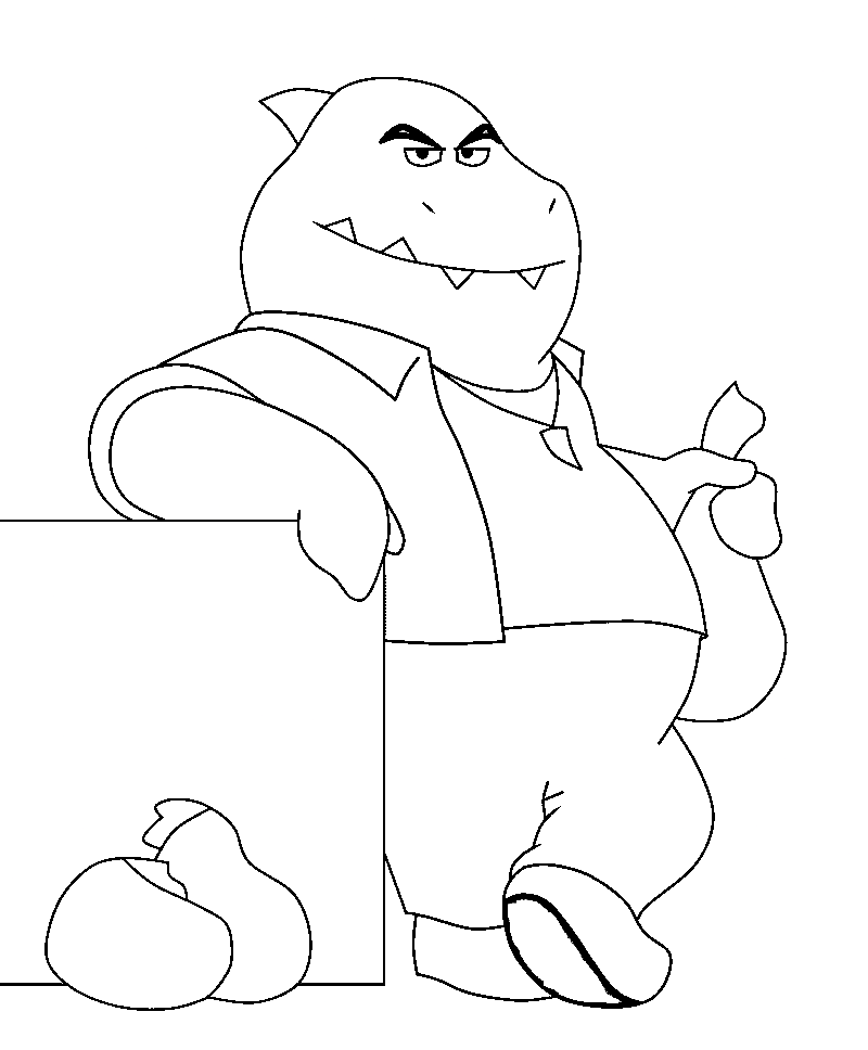 Mr. Shark - The Bad Guys Coloring Pages