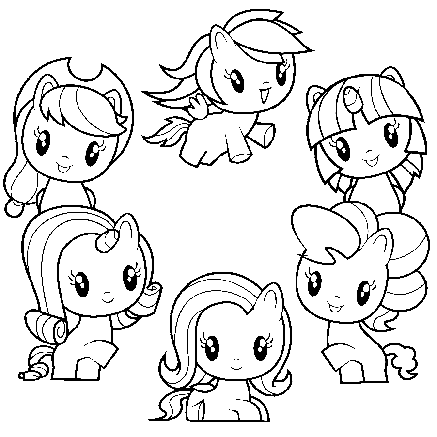 My Little Pony Cutie Mark Crew Coloring Page