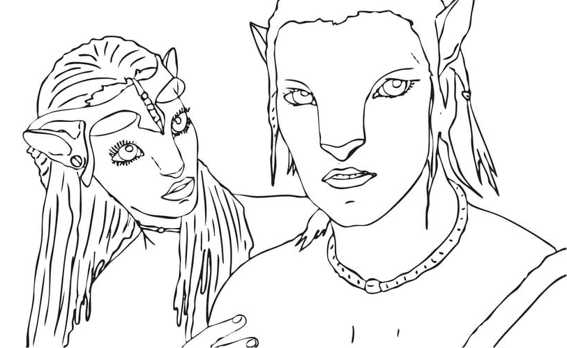 Neytiri und Jake Sully aus Avatar 2