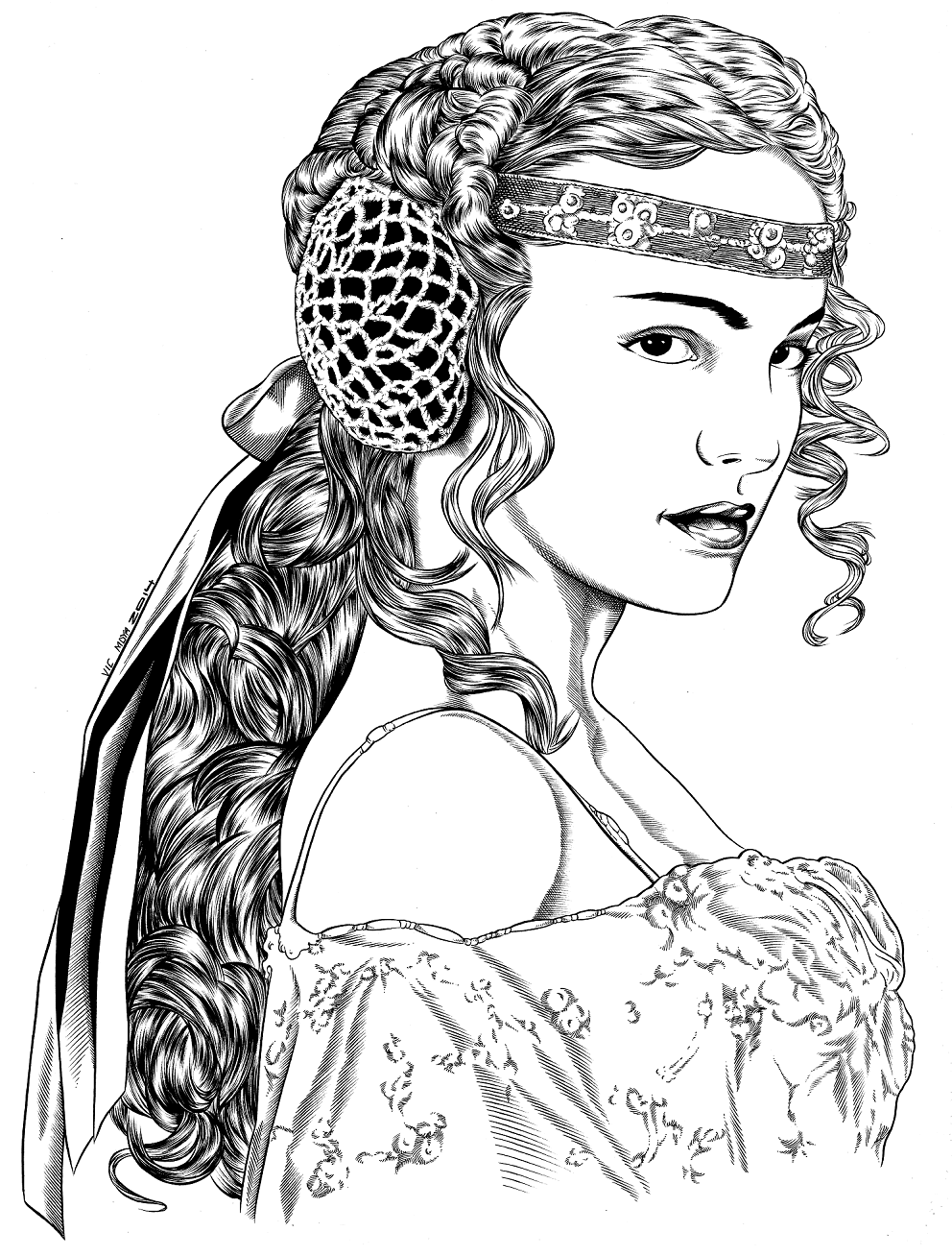 Padme – Star Wars Coloring Page