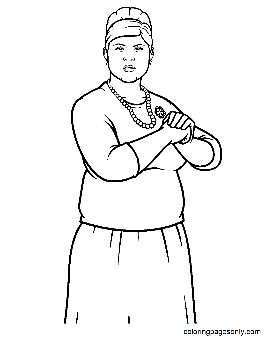 Pam Poovey Coloring Pages