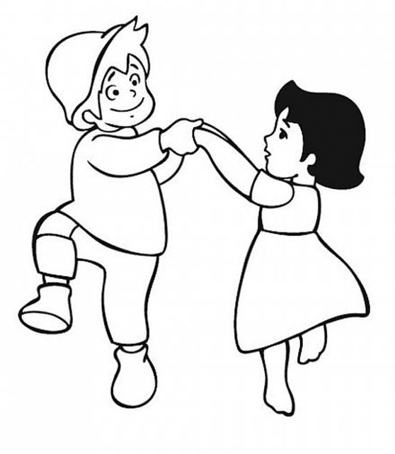 Peter, Heidi Coloring Pages
