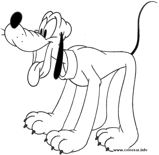 Pluto Disney Coloring Pages