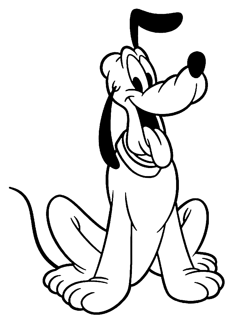 Pluto Coloring Pages - Coloring Pages For Kids And Adults